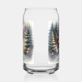 サンタランタンウォーク冬の別荘シーン ガラス缶 (左)