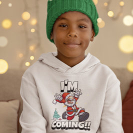 サンタランニングクリスマスズユーモアの休日のクリおもしろいスマス