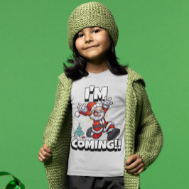 サンタランニングクリスマスズユーモアの休日のクリおもしろいスマス Tシャツ