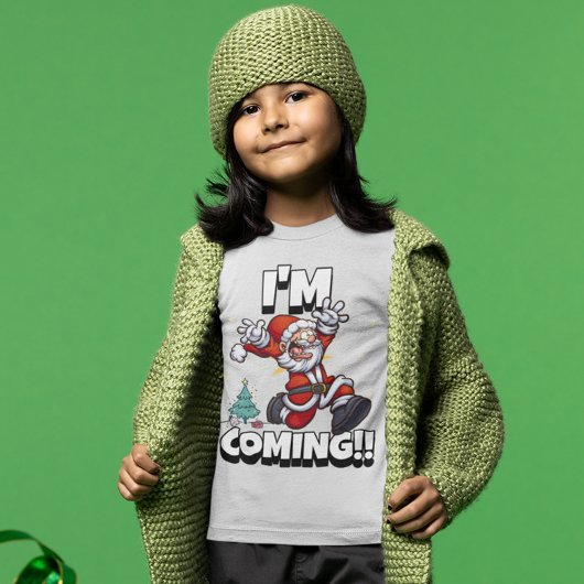 サンタランニングクリスマスズユーモアの休日のクリおもしろいスマス Tシャツ