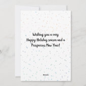 サンタランニングーのユーモアの休日2022おもしろいクリスマス シーズンカード (裏面)