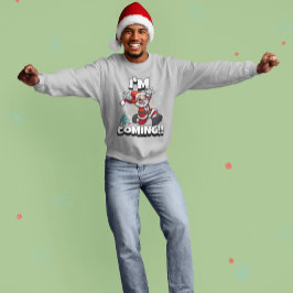 サンタラン クリスマス ジョーク ホリデー 面白い クリスマス スウェットシャツ