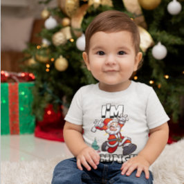 サンタラン クリスマス ジョーク ホリデー 面白い クリスマス ベビーTシャツ
