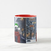 サンタラヴェンおもしろいクリスマスコーヒーマグ マグカップ (中央)