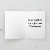 サンタラージプリントクリスマスカード シーズンカード (内部)