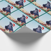 サンタラーヴェンユニーククリスマスラッピング紙 ラッピングペーパー (角)