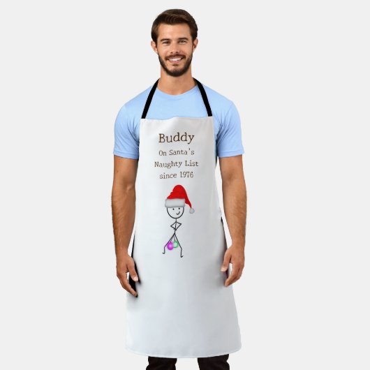 サンタリスいけなト エプロン (着用した状態)