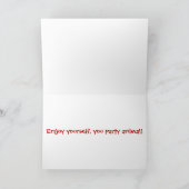 サンタリスがカクテルを飲む シーズンカード (内部)