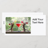 サンタリスがカクテルを飲む シーズンカード (正面/裏面)