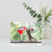 サンタリスがカクテルを飲む シーズンポストカード (スタンド正面)