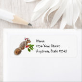 サンタリスとホリー差出人住所ラベル ラベル (インサイチュ)