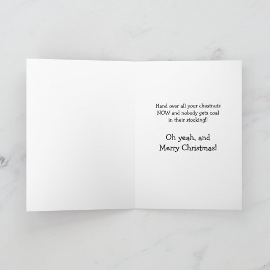 サンタリスのクリスマスカードをギャング シーズンカード (内部)