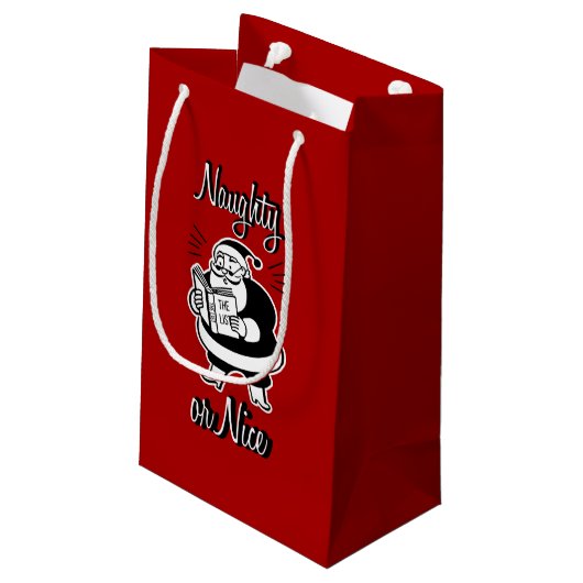 サンタリストいけなまたはニースクリスマス抱き枕 スモールペーパーバッグ (裏面アングル)