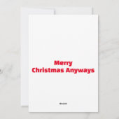 サンタリストいけなクリスマスカード シーズンカード (裏面)