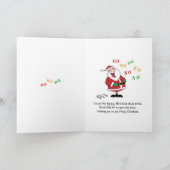 サンタリストクリスマスカードに名前を記入 シーズンカード (内部)