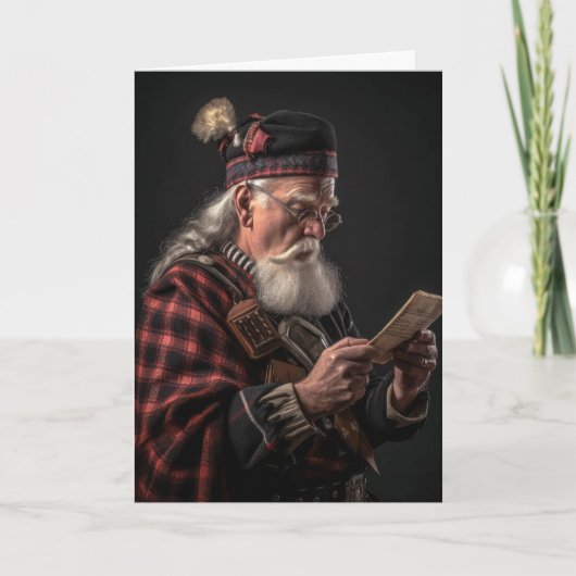 サンタリストクリスマス カード (正面)