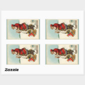 サンタリストステッカー 長方形シール (シート)