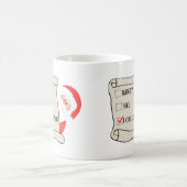 サンタリスト,サンタマグカップ,クリスマスマグカップ,ホリデーマグカップ コーヒーマグカップ (中央)