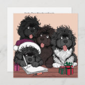 サンタリスト、２度チェック シーズンカード (正面/裏面)