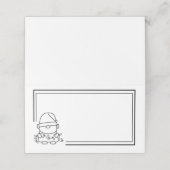 サンタリトル小妖精や小人 プレイスカード (外部開封)