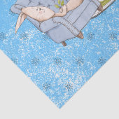 サンタリラックスの暖炉とイースターバニー 薄葉紙 (詳細)