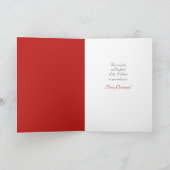 サンタリンギングベルズヴィンテージクリスマスカード シーズンカード (内部)