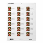 サンタリンギングベルヴィンテージ住所 シール (フルシート)