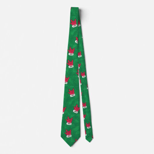 サンタリーグローブクリスマスネクタイ ネクタイ (正面)