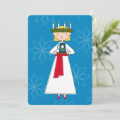 サンタルシアスウェーデンクリスマスカード シーズンカード (スタンド正面)