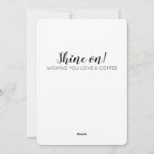 サンタルシアスウェーデンクリスマスカード シーズンカード (裏面)