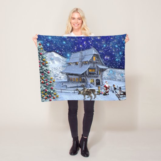 サンタルドルフ小妖精や小人ウィズスレル フリースブランケット (インサイチュ)