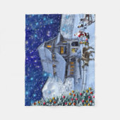 サンタルドルフ小妖精や小人ウィズスレル フリースブランケット (正面)