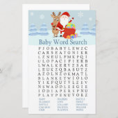 サンタルドルフ赤ちゃんシャワー語検索ゲーム (正面/裏面)