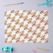 サンタルドルフ雪だるまと小妖精や小人 薄葉紙 (クラフト)