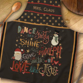 サンタルドルフ霜の降りたイエスカスタムインスピリセーション エプロン