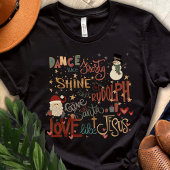 サンタルドルフ霜の降りたイエス引用文クリスマスホリデー Tシャツ