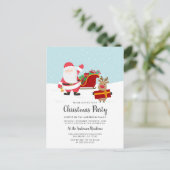 サンタルドルフ&シルクリスマスパーティの招待状 インビテーションポストカード (スタンド正面)