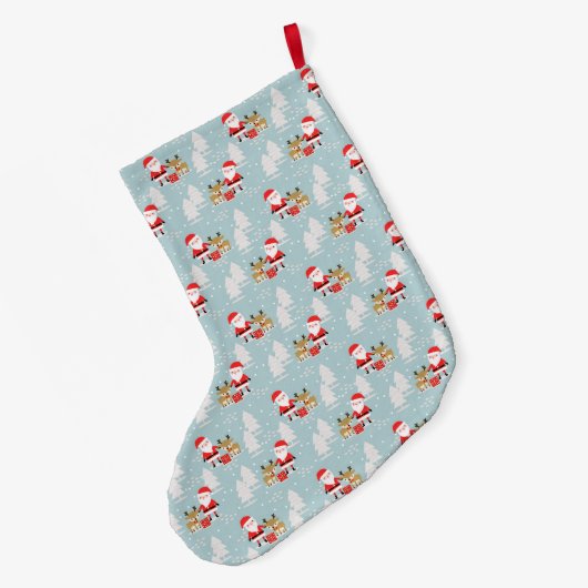 サンタルドルフ ラージクリスマスストッキング (裏面 (吊り時))