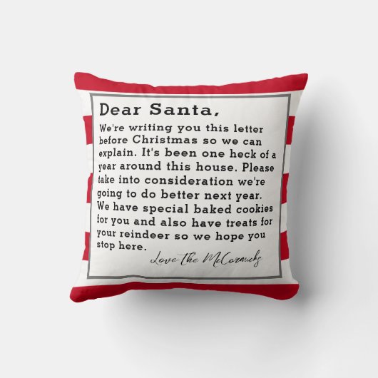 サンタレおもしろい親愛タークリスマスファミリーカスタム クッション (裏面)