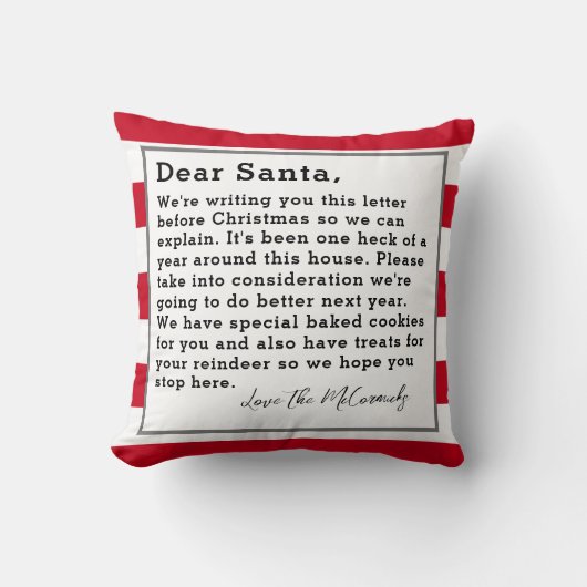 サンタレおもしろい親愛タークリスマスファミリーカスタム クッション (正面)