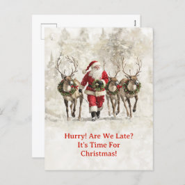 サンタレイトクリスマスポストカード シーズンポストカード