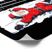 サンタレスリングラバーレスラークリスマスクリスマスパハ ポスター (角)