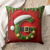サンタレターGのホリデーモノグラム🎄 クッション (ブランケット)