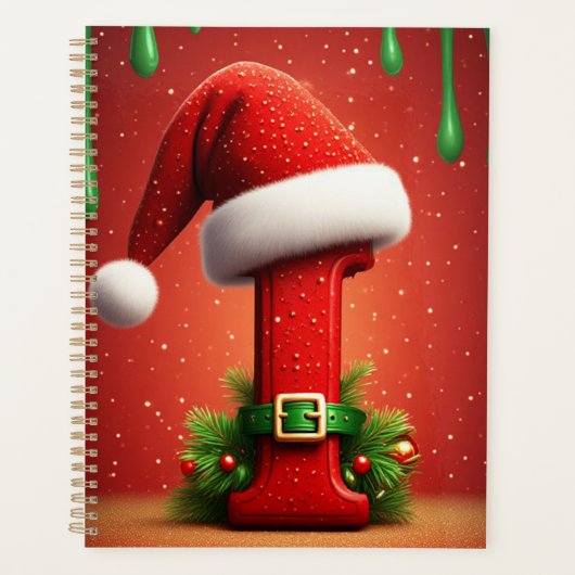 サンタレターI クリスマスオーナメントスタイル 🎄 プランナー手帳 (正面)