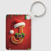 サンタレターJモノグラムホリデーリース 🎅 キーホルダー (裏面)