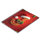 サンタレターJモノグラムホリデーリース 🎅 ノートブック (左側)