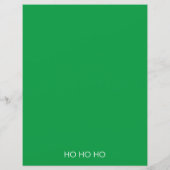 サンタレッドからの手紙オーナメント紙シート (裏面)