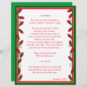 サンタレッドからの手紙オーナメント紙シート (正面/裏面)