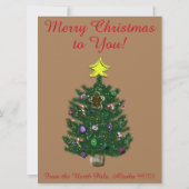 サンタレッドオーナメントからの手紙 シーズンカード (裏面)