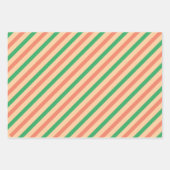 サンタレトロラインズドットクリスマス ラッピングペーパーシート (正面2)